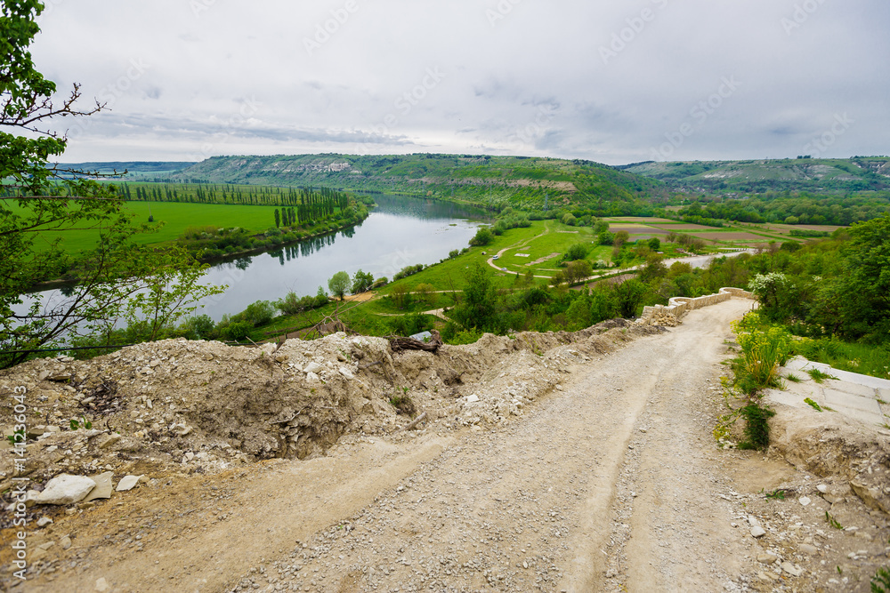 Dniester reservoir landscape
