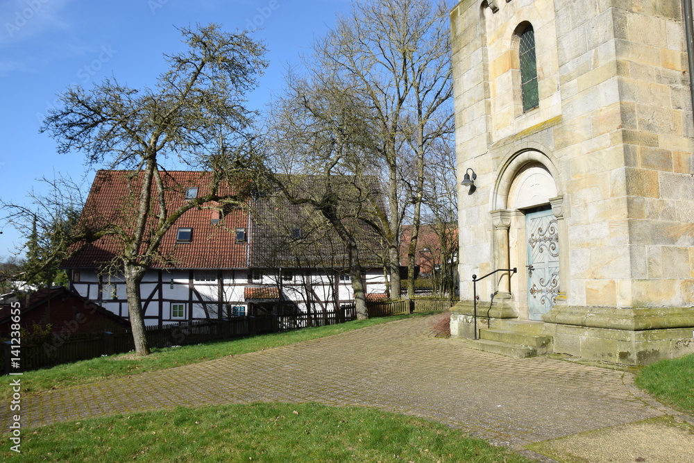 Naklejka premium Dorfkirche in Flegessen