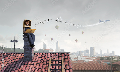 Photos Dreaming of becoming a spaceman . Mixed media