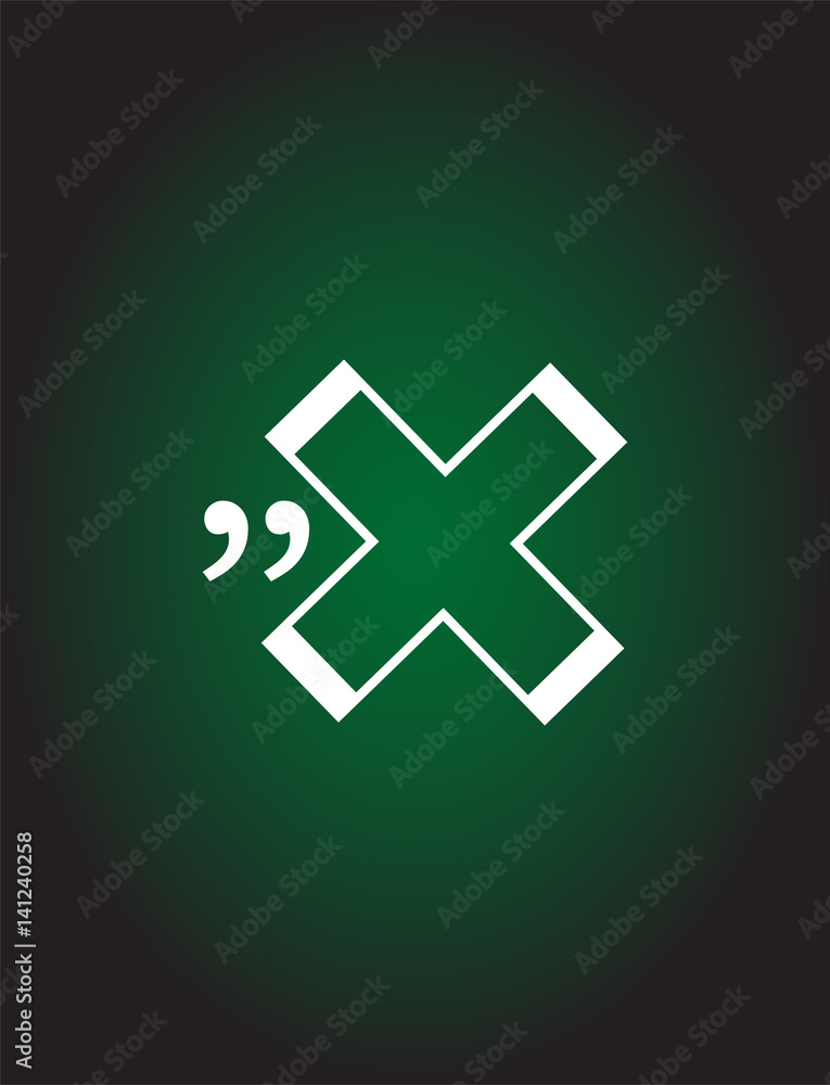 Obraz premium Quotation Mark Speech Bubble. Quote sign icon. Abstract background.