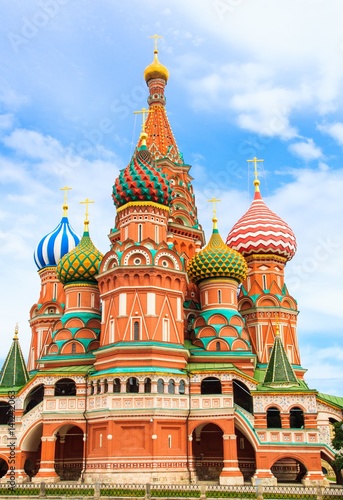 St. Basil s Cathedral detail at Red square Moscow  Russia