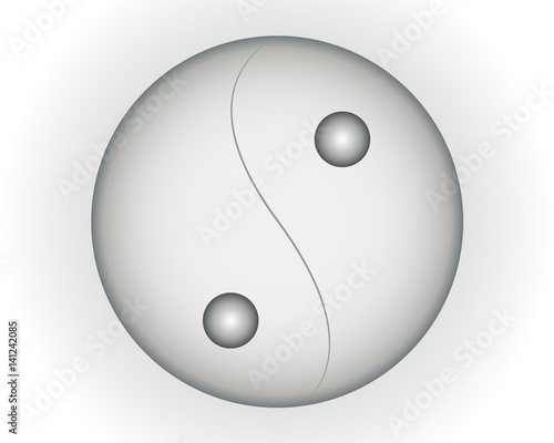 YinYang grau