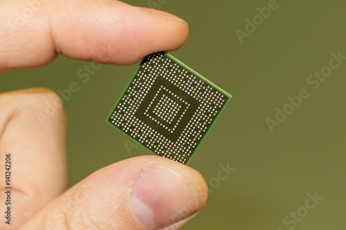 Obraz na płótnie North bridge ñomputer bga chip in hand