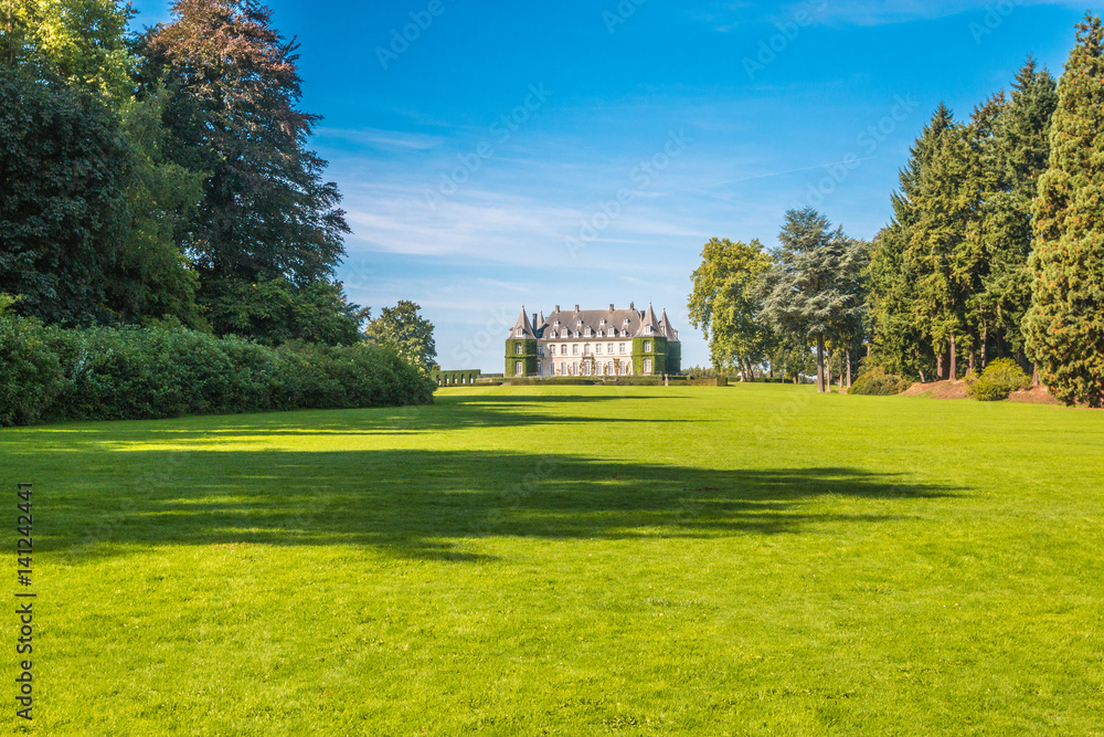 Fototapeta premium View of La Hulpe Palace Belgium