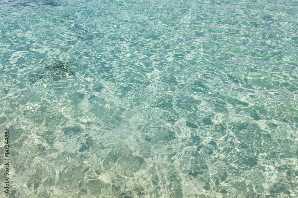 Fototapeta premium Sea surface,abstract blue water sea for background.