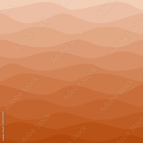Gradual wavy red orange background