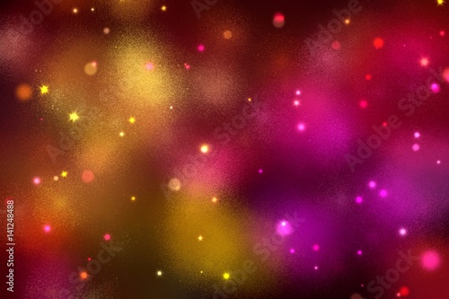 blur rainbow light glow noise grain texture abstract background with bokeh