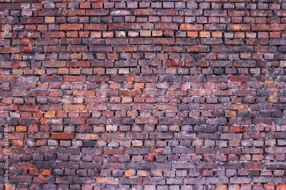 Old brick wall, retro background texture masonry