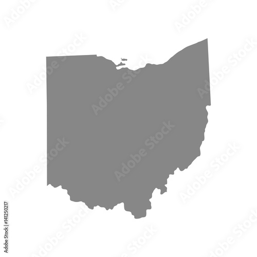 map of the U.S. state of Ohio 