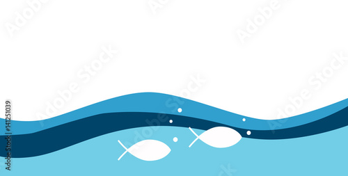 Grußkarte Fische