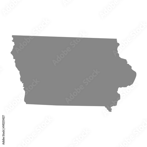 map of the U.S. state of Iowa 