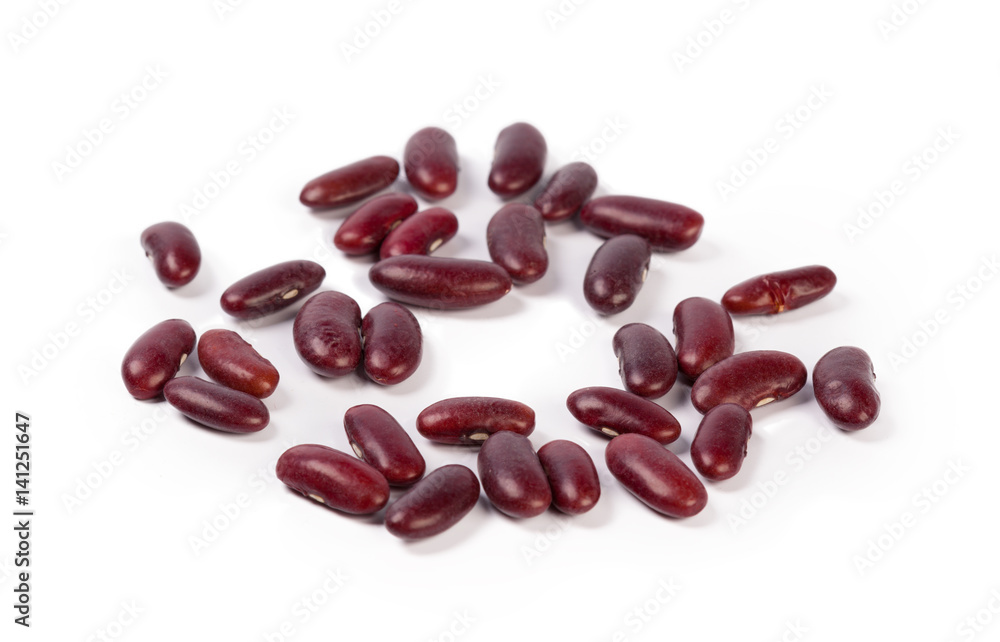 Red bean isolated on white background Red bean isolated on white background