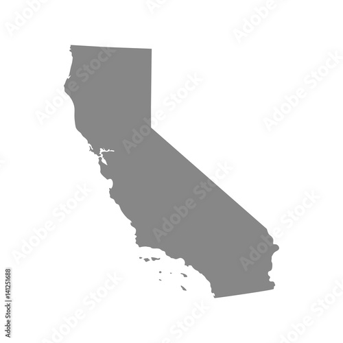 map of the U.S. state of California 
