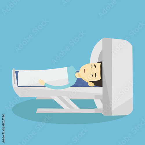 Magnetic resonance imaging vector illustration.