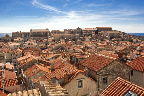 Old Town Dubrovnik view from City Walls photo