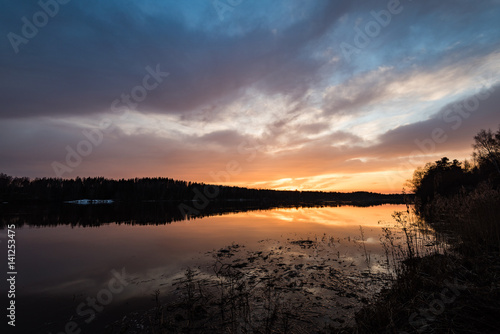 sunset over the river Daugava © Martins Vanags