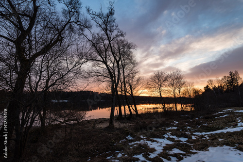sunset over the river Daugava © Martins Vanags