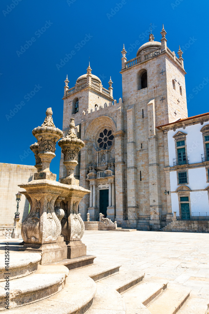 Porto Cathedral in nothern region of Portugal