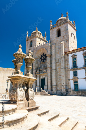 Porto Cathedral in nothern region of Portugal photo