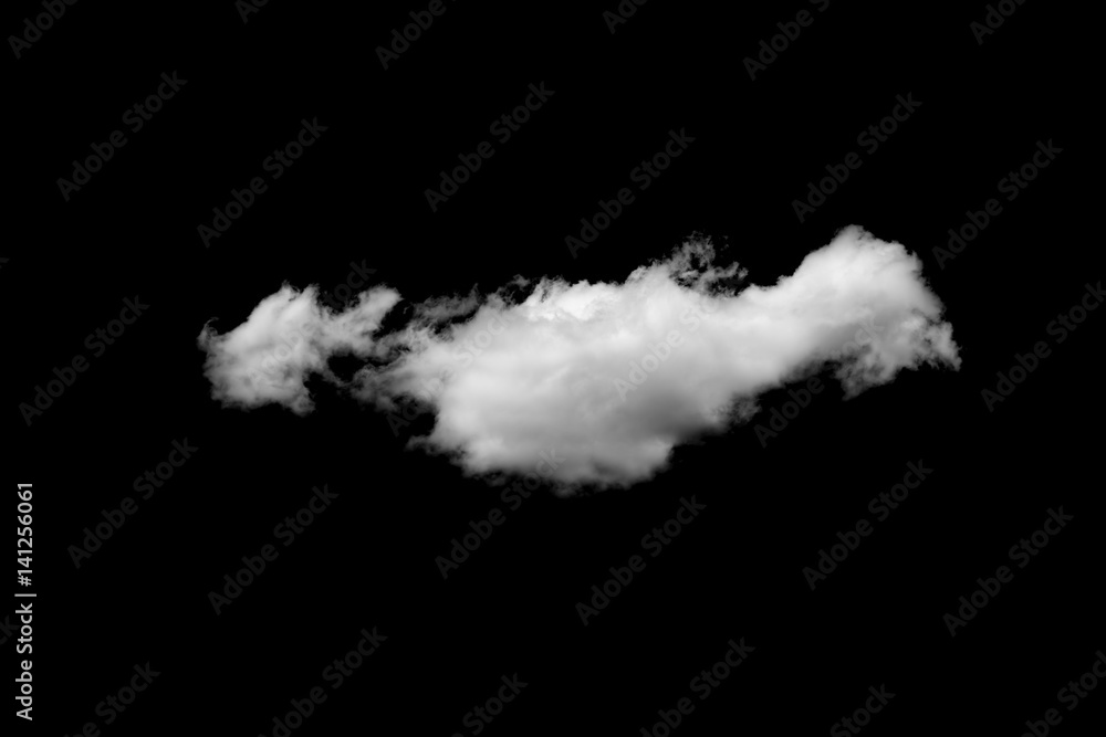 White cloud on black background White cloud on black background