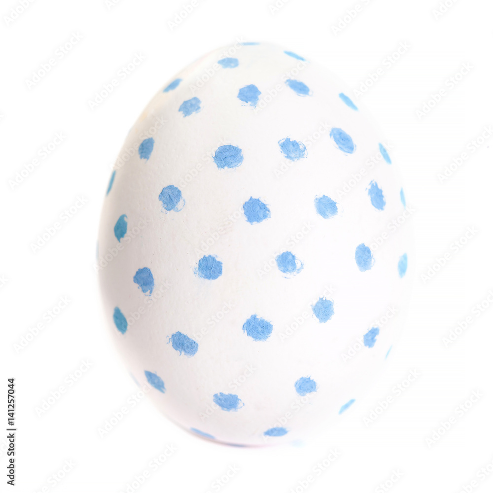 Colorful Egg isolated on white background close up. Happy Easter Handmade painted color Egg Colorful Egg isolated on white background close up. Happy Easter Handmade painted color Egg