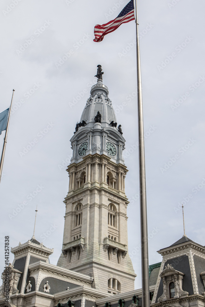 Obraz premium Philadelphia City Hall, Philadelphia, Pennsylvania, USA.
