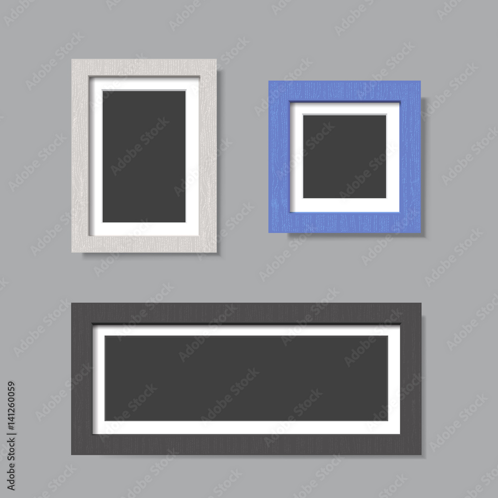 Set of wood frames Set of wood frames