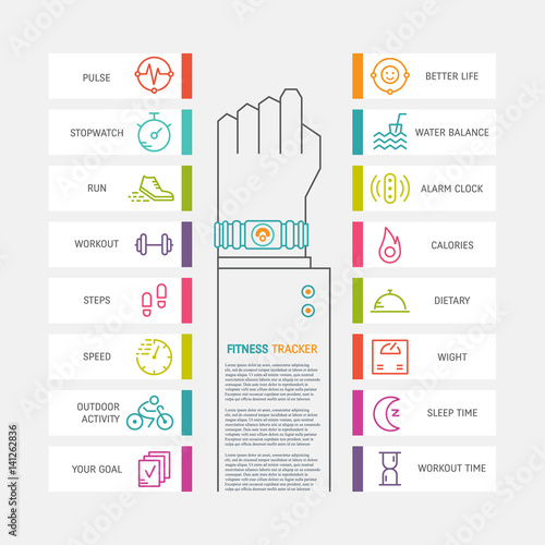 Fitness tracker infographic