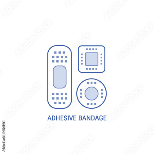 Adhesive bandage emblem.