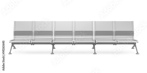 Metal Bench Isolated