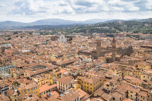 Beautiful panorama view over Florence  Italy