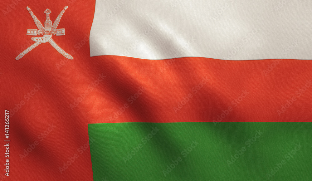Obraz premium Oman Flag