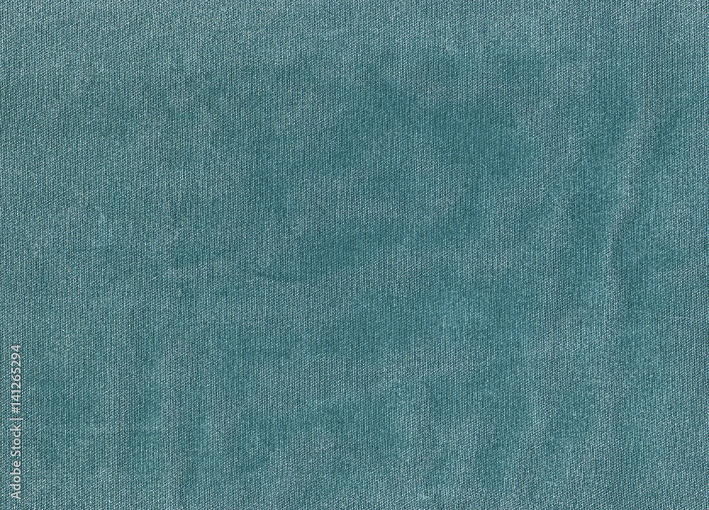 Cyan color denim textile texture. Cyan color denim textile texture.