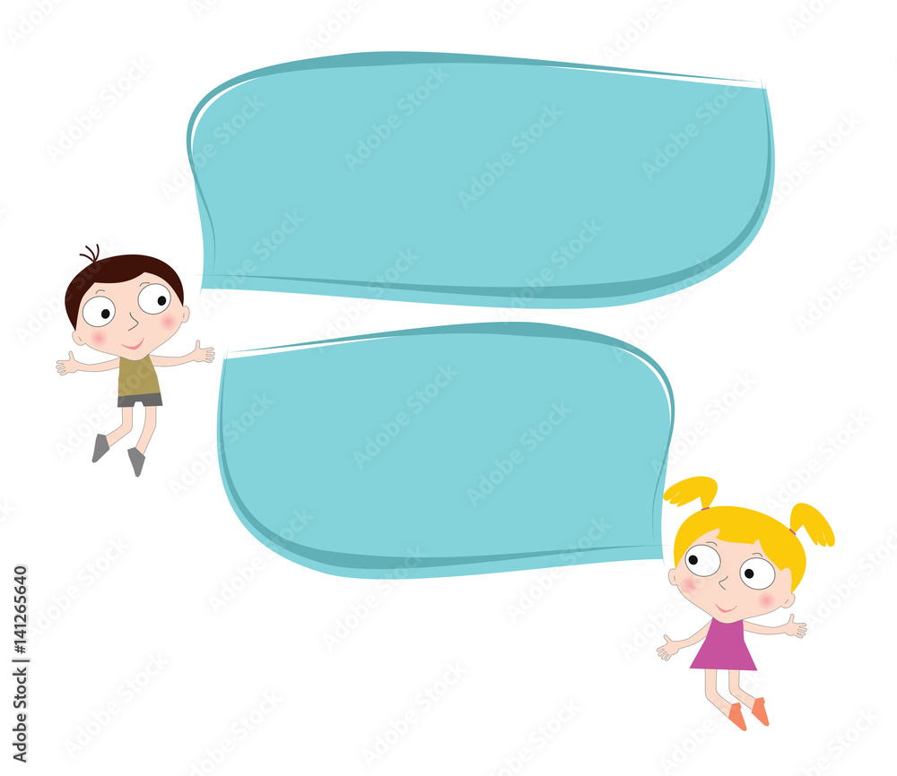 Happy talking children of different nationalities. Happy talking children of different nationalities.