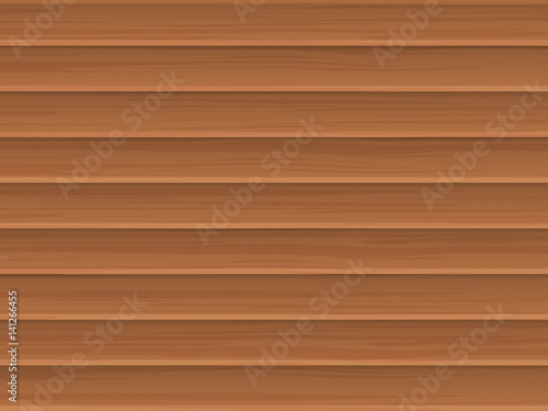 Wooden blinds jalousie or fence. Vector background.