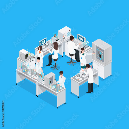 Science Lab Workplace Composition
