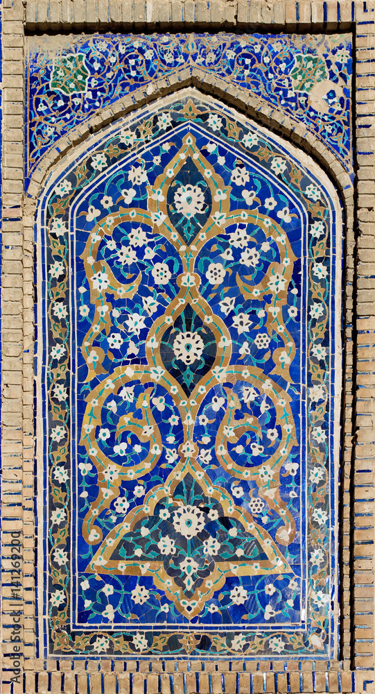 Arabic and islamic style mosque mosaic and pattern 