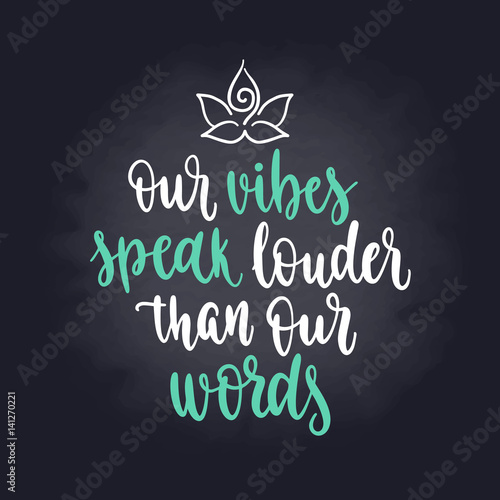 Modern calligraphy style inspiration yoga phrase.