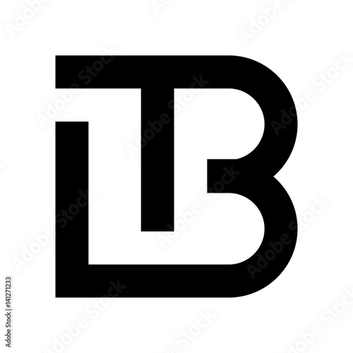 b and t logo vector.