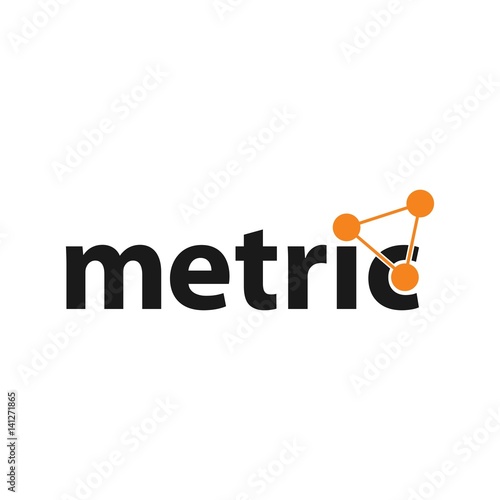 orbit logo vector. metric logo.