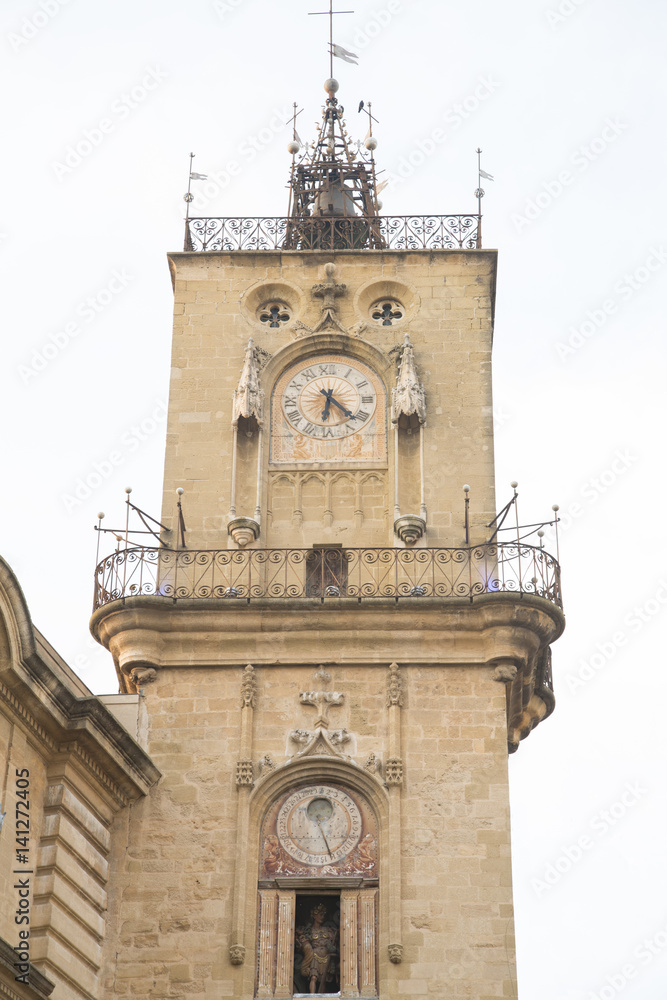 Tower of City Hall, Aix-en-Provence; France
