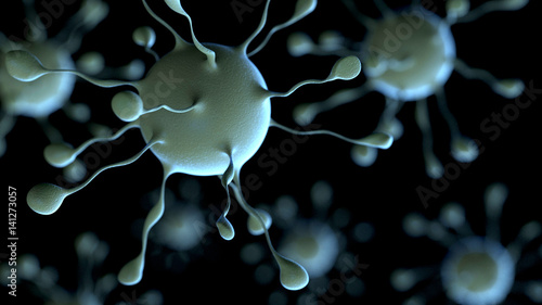 3d virus background photo