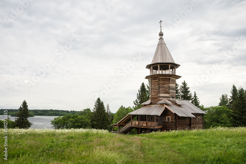 Old wooden chapel on the Onega lake, Kizhi