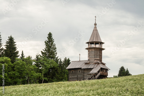 Old wooden chapel on the Onega lake, Kizhi