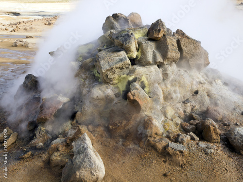 Iceland - fumarole photo