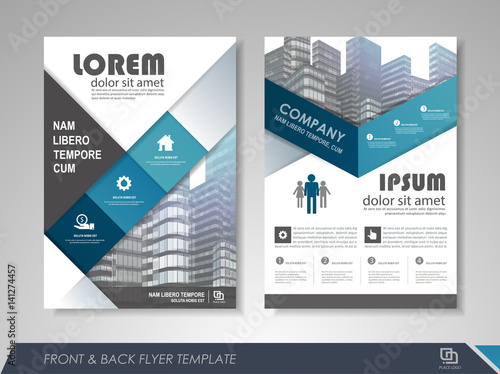 Corporate identity template brochure