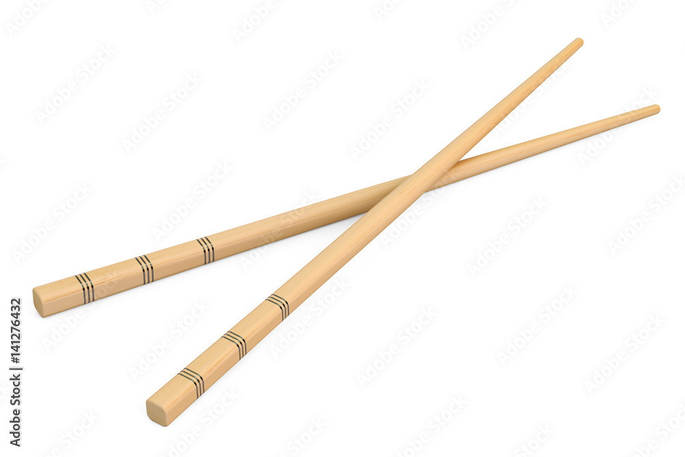 Chopsticks, 3D rendering Chopsticks, 3D rendering