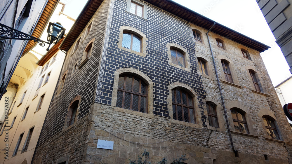 Amazing old building in Via dei Georgofili, Florence, Italy 
