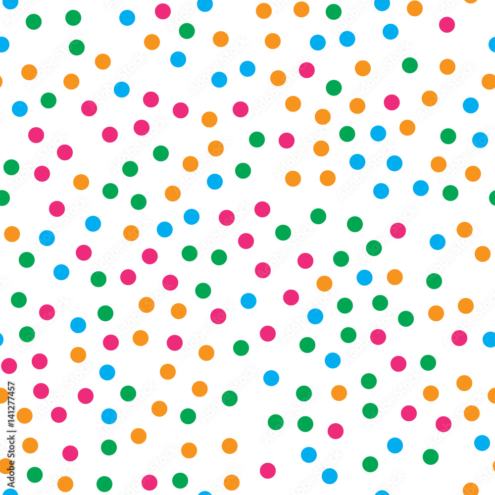Colorful circle seamless pattern on white background Colorful circle seamless pattern on white background