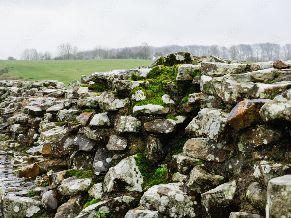 Hadrian's Wall at Birdoswald, England